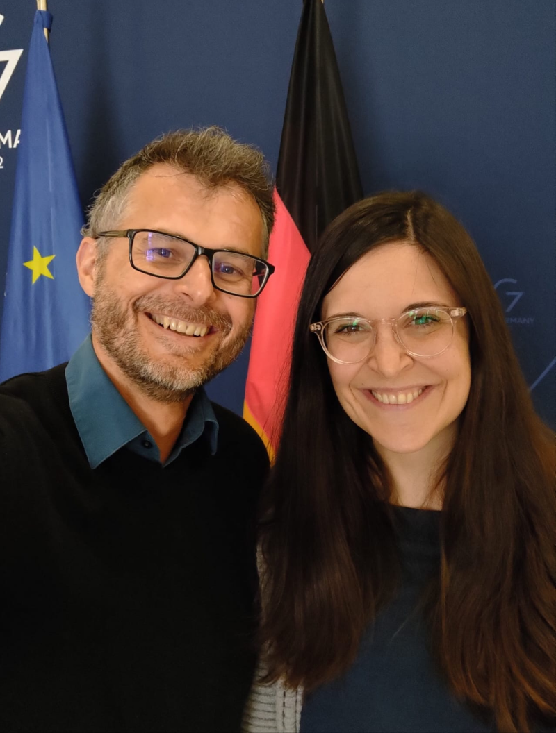 Gemeinsames Bild von Tandem-Partner Mario Viererbe und Tandem-Partnerin Lorraine Baumgart.
