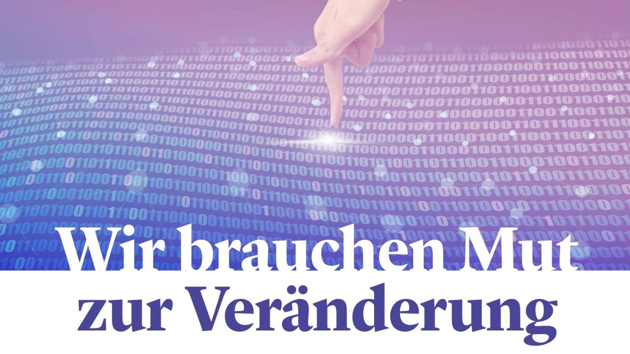 Artikelübeschrift „Wir brauchen Mut zur Veränderung“ als visuelles Element